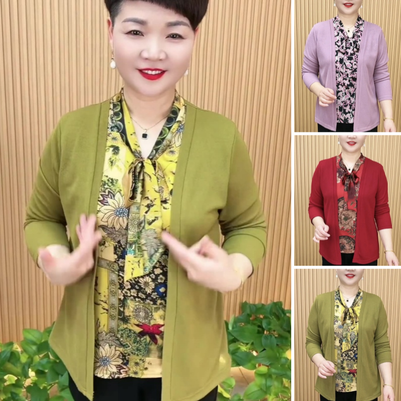 ✨️50 % de réduction✨️Top deux pièces confortable en patchwork pour femme