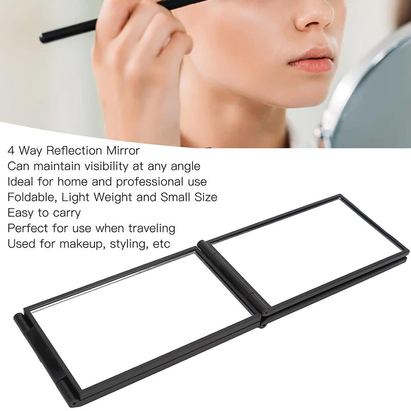 Miroir Pliable Multi-Angles pour Se Couper les Cheveux - Vue Arrière de la Tête Disponible
