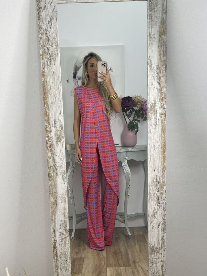 🔥Printemps 52% de réduction🔥Costume Imprimé Abstrait Confortable Pour Femmes
