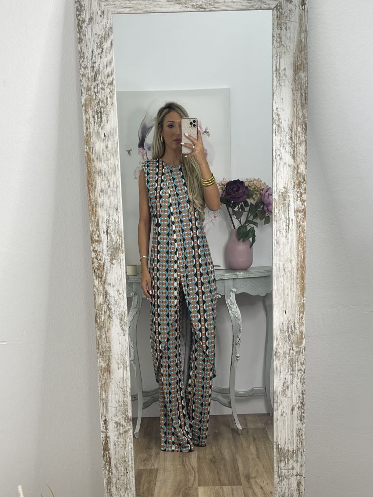 🔥Printemps 52% de réduction🔥Costume Imprimé Abstrait Confortable Pour Femmes
