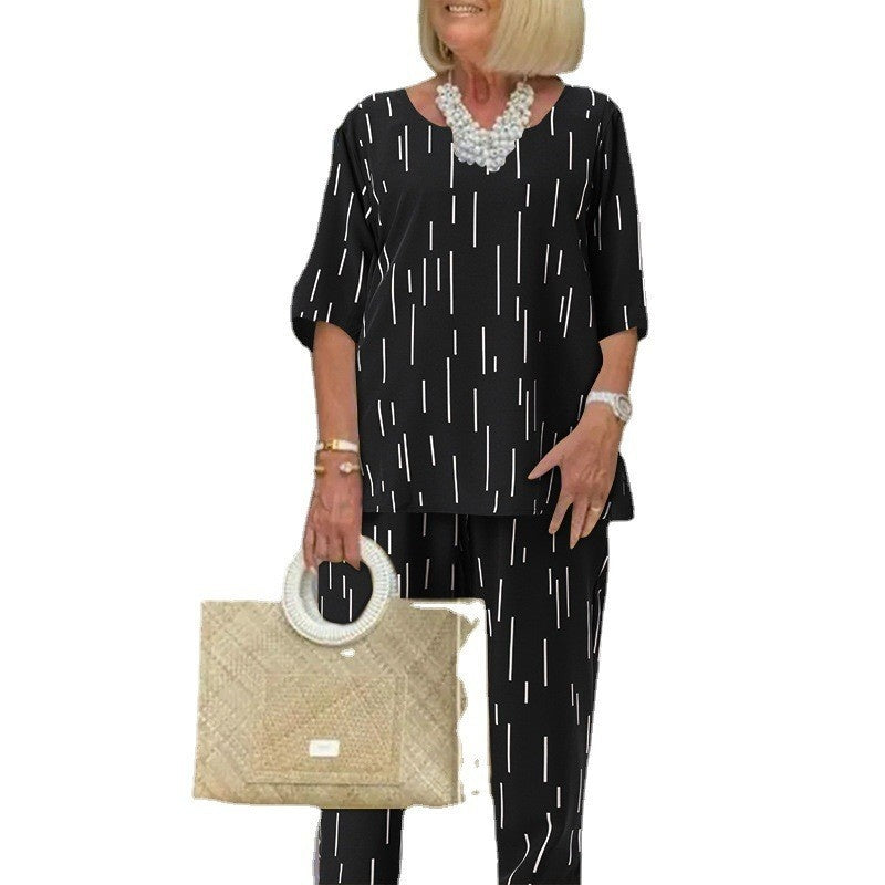 đ„rĂ©duction de moitiĂ©đ„Top et pantalon amples Ă demi-manches pour femmes