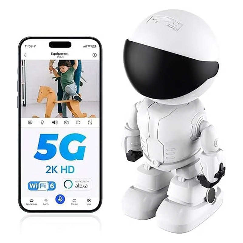 đ„Super valeur 55% de rĂ©ductionđ„CamĂ©ra en Forme de Robot IntĂ©rieur Sans Fil avec DĂ©tection de MouvementăLivraison gratuiteă