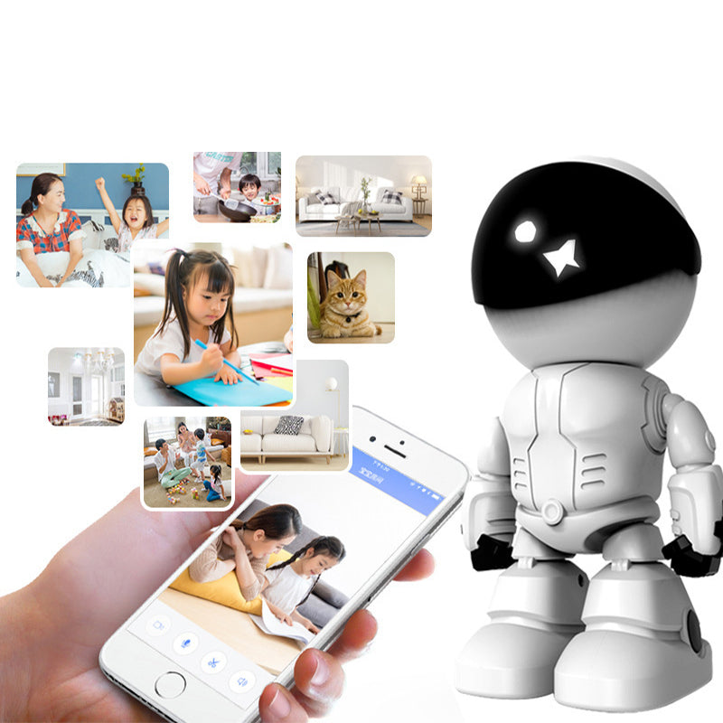 đ„Super valeur 55% de rĂ©ductionđ„CamĂ©ra en Forme de Robot IntĂ©rieur Sans Fil avec DĂ©tection de MouvementăLivraison gratuiteă