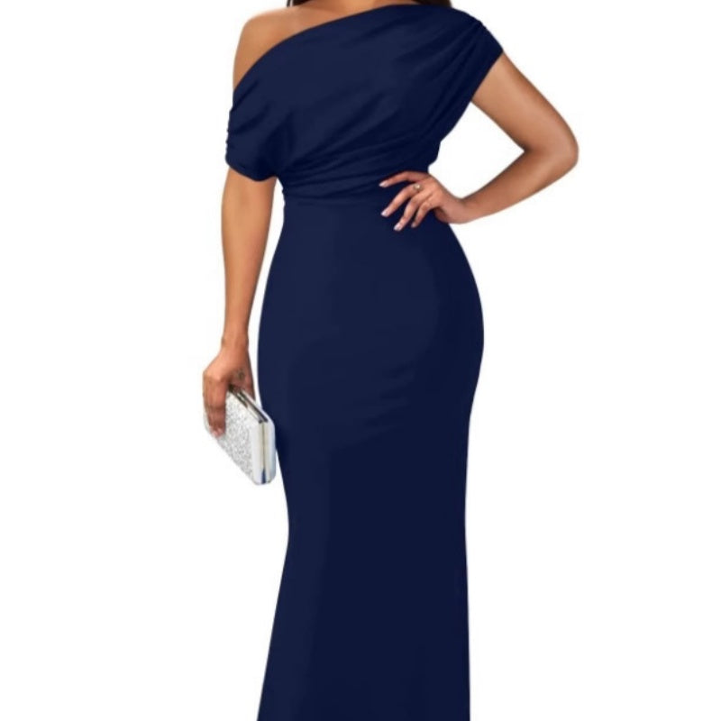 🔥Nouveau produit🔥Robes longues élégantes sans bretelles de couleur unie pour femmes