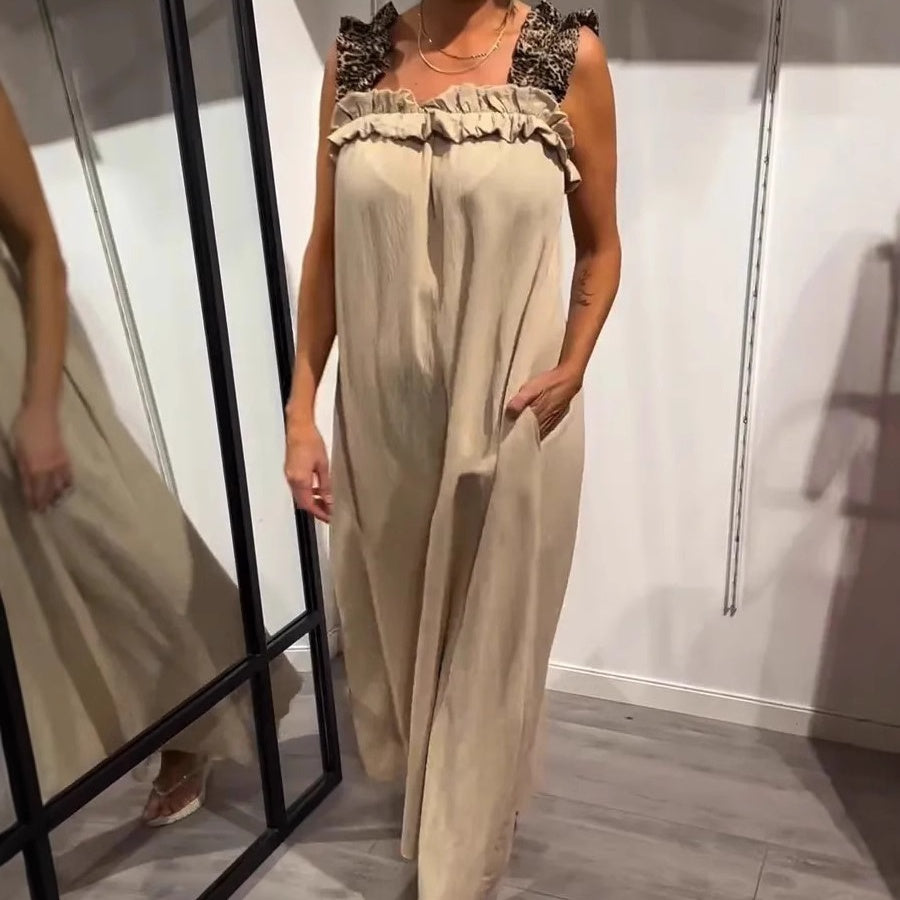 🔥Soldes d'été🔥Robe maxi sans manches décontractée avec poches(53 % de réduction)