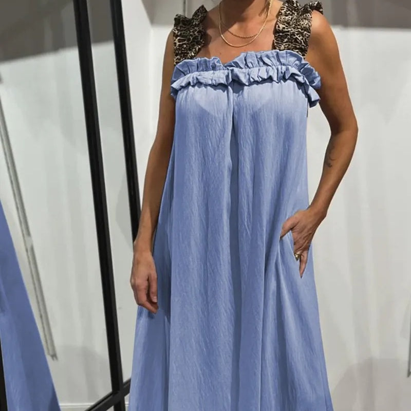 🔥Soldes d'été🔥Robe maxi sans manches décontractée avec poches(53 % de réduction)