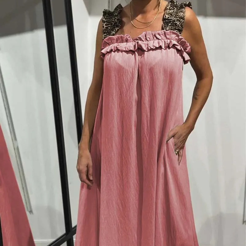 🔥Soldes d'été🔥Robe maxi sans manches décontractée avec poches(53 % de réduction)