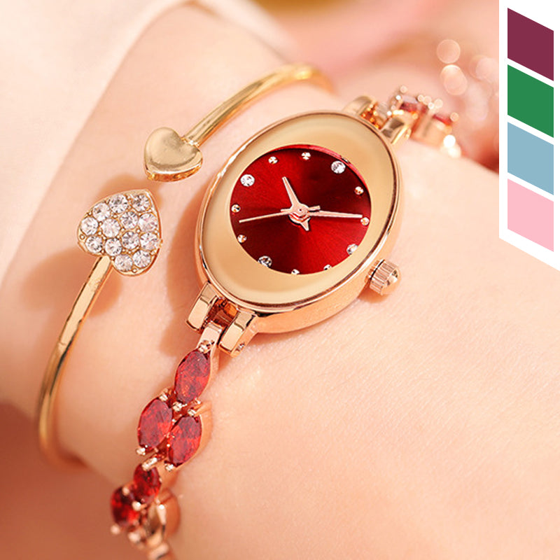 ⌚Nouveautés tendance 2025🔥Montre bracelet en zircon coloré pour femme