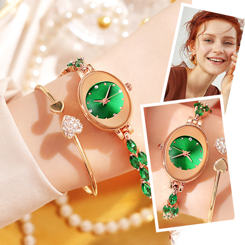 ⌚Nouveautés tendance 2025🔥Montre bracelet en zircon coloré pour femme