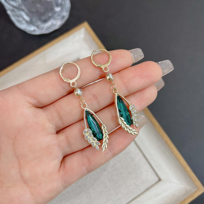 đ„LimitĂ© 50% DE RĂDUCTIONđ Boucles d'oreilles crĂ©oles vertes scintillantes