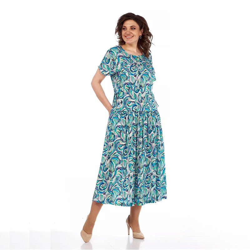đSoldes de dĂ©but d'Ă©tĂ©đRobe d'Ă©tĂ© en mousseline Ă motifs(đ„50 % de rĂ©ductionïŒ