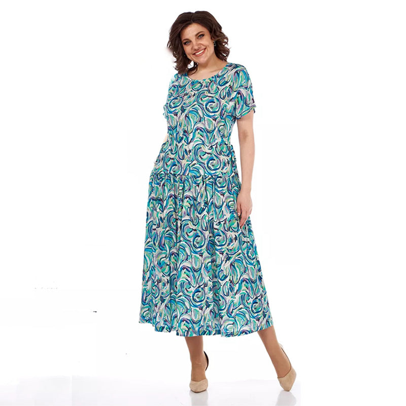 đSoldes de dĂ©but d'Ă©tĂ©đRobe d'Ă©tĂ© en mousseline Ă motifs(đ„50 % de rĂ©ductionïŒ