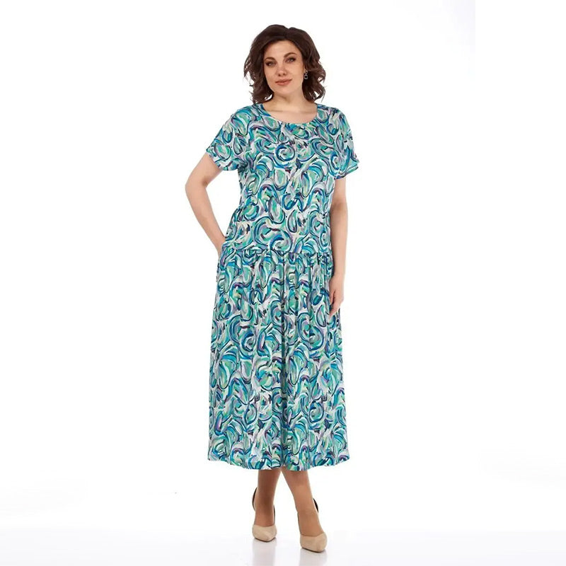 đSoldes de dĂ©but d'Ă©tĂ©đRobe d'Ă©tĂ© en mousseline Ă motifs(đ„50 % de rĂ©ductionïŒ