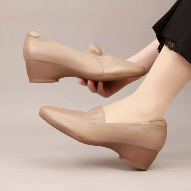 đChaussures confortables en cuir synthĂ©tique Ă petit talon pour femmes(đ„50% de rĂ©duction)