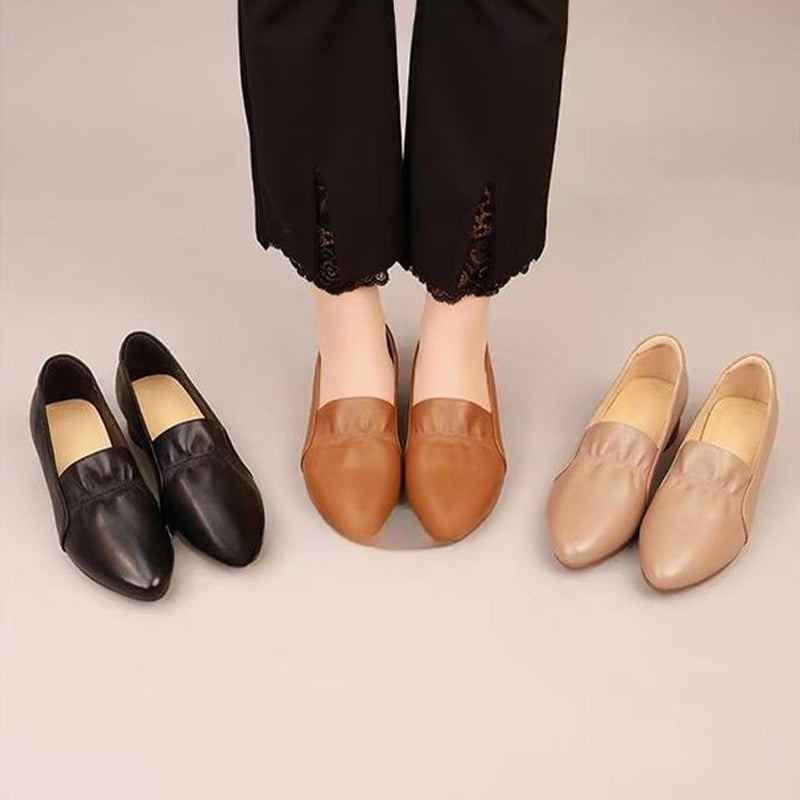 đChaussures confortables en cuir synthĂ©tique Ă petit talon pour femmes(đ„50% de rĂ©duction)