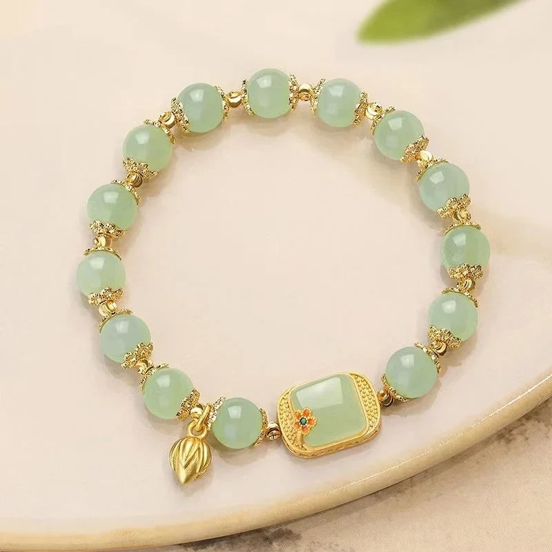 ✨2025 Dernier bracelet✨Bracelet de perles en jade de Hotan