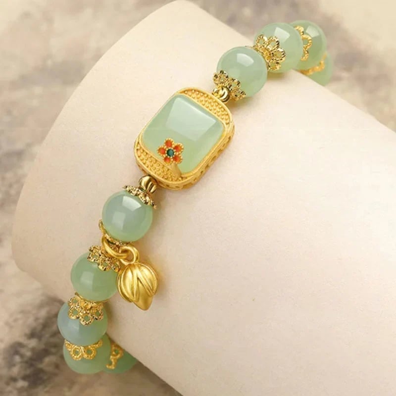 ✨2025 Dernier bracelet✨Bracelet de perles en jade de Hotan