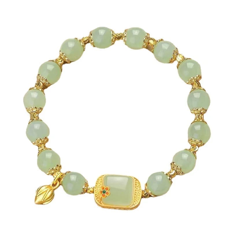 ✨2025 Dernier bracelet✨Bracelet de perles en jade de Hotan