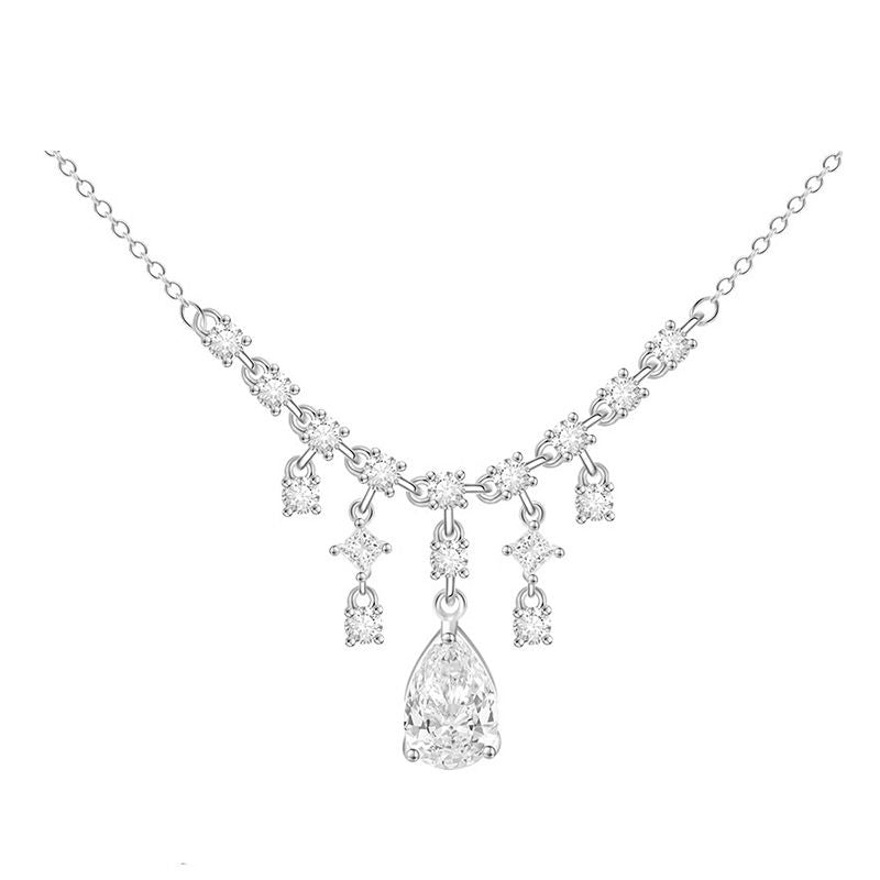 🎁Durée limitée - 50% de réduction📿Collier à pompon en zircon étincelant