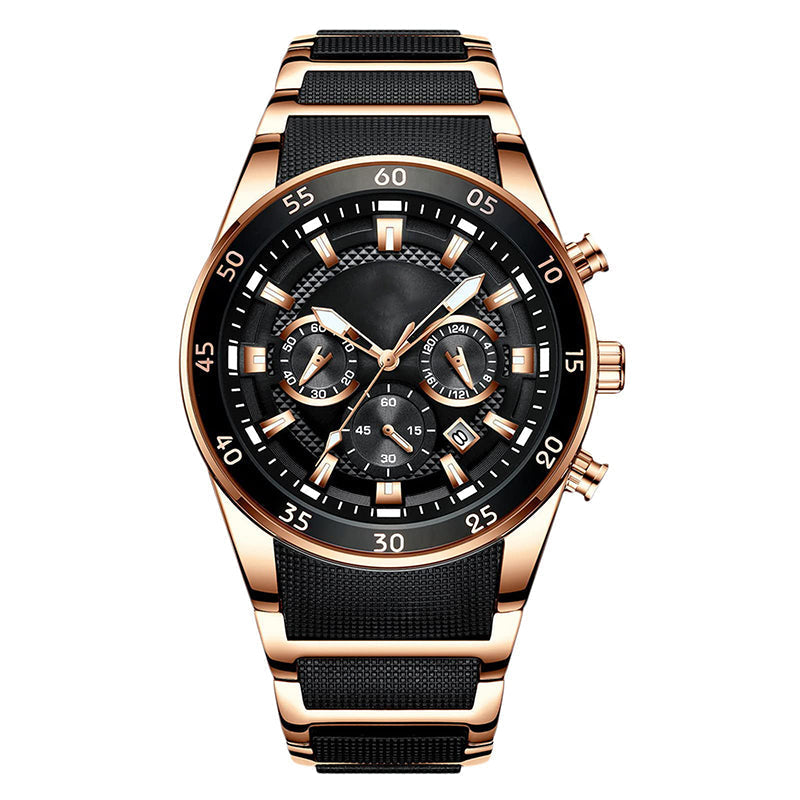 ⌚Remise de 55% de la valeur🔥Montre à quartz multifonctionnelle étanche pour hommes