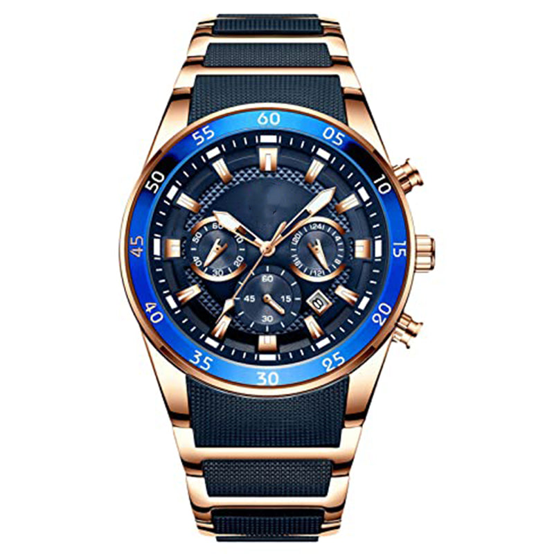 ⌚Remise de 55% de la valeur🔥Montre à quartz multifonctionnelle étanche pour hommes