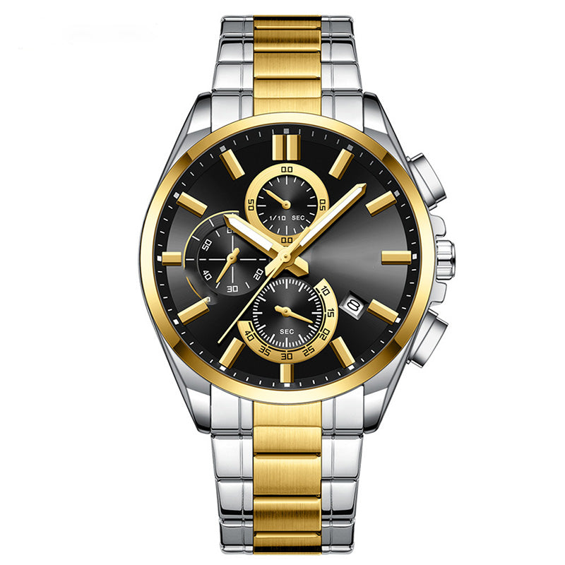 ⌚Montre-bracelet d'affaires en acier inoxydable pour hommes(🔥55% de réduction)