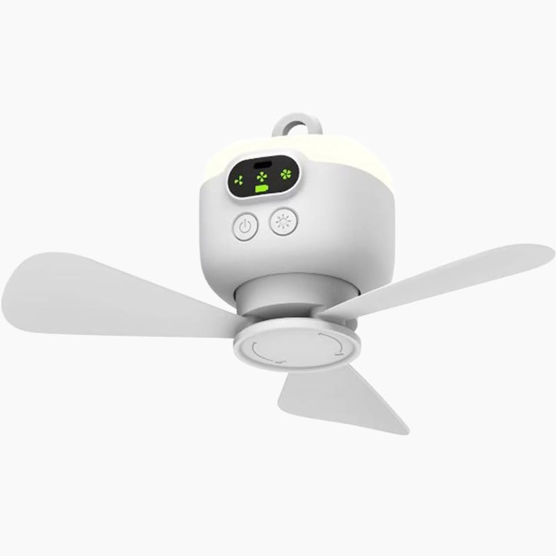 📢📢50 % DE RÉDUCTION !! ⏰Ventilateur de plafond rechargeable avec éclairage LED🌬️✨