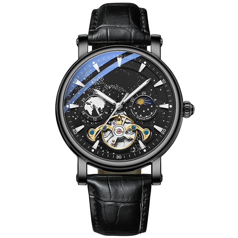 🔥55% de réduction💎Montre de luxe automatique lumineuse Starry Sky pour hommes⌚