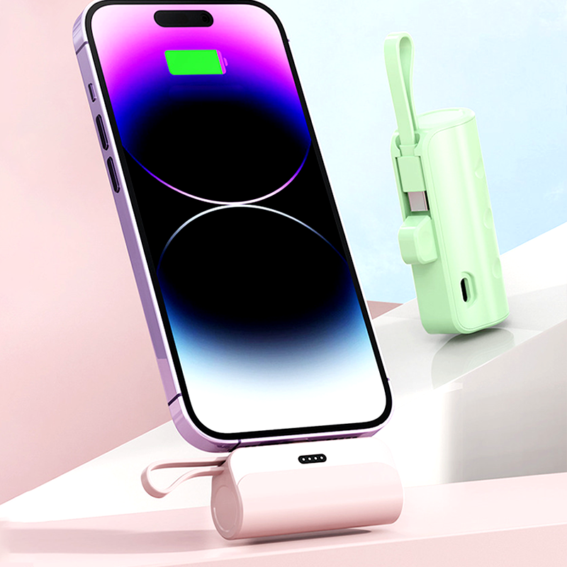 🔋Batterie externe portable haute capacité avec câbles intégrés