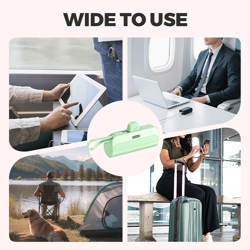 🔋Batterie externe portable haute capacité avec câbles intégrés