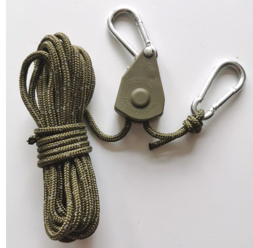 🔥55% de réduction🪢Bärbar Justerbar Fix Tält Hög styrka Snabb frigöring Remskiva Camping Rope 🌳(4 Pcs / Set)