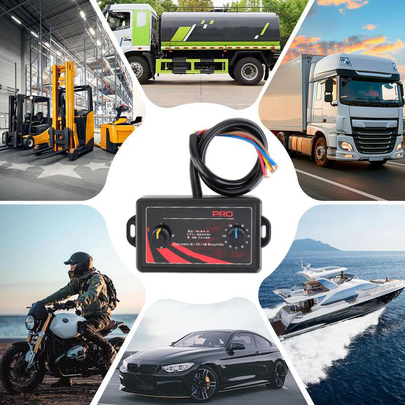 🏆 Vente Flash Nouveauté 2025 🔥 Boîtier de Contrôleur de Klaxon à 25 Tons Multi-Tonalités — Puissant, amusant et facile à installer ! 🚗🎶