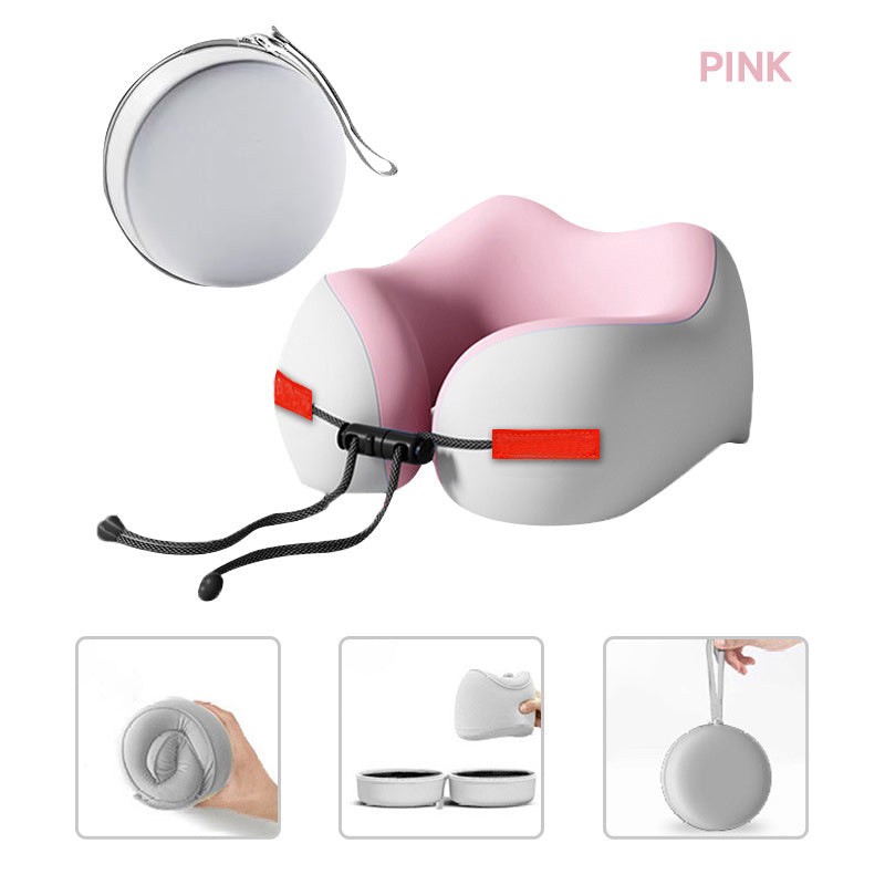 🔥Grande vente - 55 % de réduction🔥Oreiller de voyage en mousse à mémoire de forme en U💤