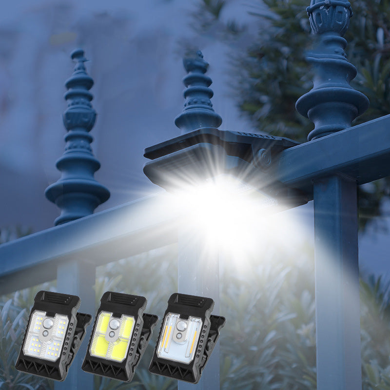 🌿 Lampe solaire à pince avec détecteur de mouvement – 2 achetées, 1 offerte ! Idéale pour votre jardin, votre balcon et votre terrasse ! 🏡✨