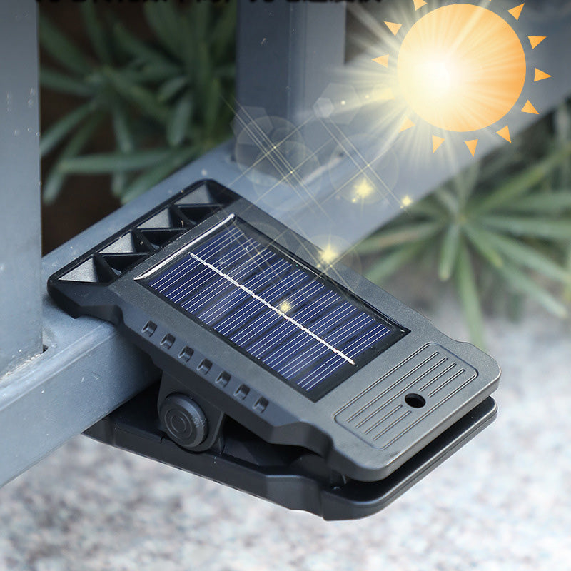 🌿 Lampe solaire à pince avec détecteur de mouvement – 2 achetées, 1 offerte ! Idéale pour votre jardin, votre balcon et votre terrasse ! 🏡✨