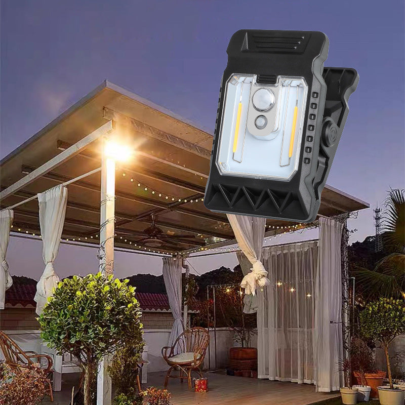 🌿 Lampe solaire à pince avec détecteur de mouvement – 2 achetées, 1 offerte ! Idéale pour votre jardin, votre balcon et votre terrasse ! 🏡✨