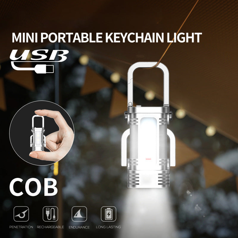 🔦55 % de réduction🔥Lampe de poche porte-clés portable rechargeable et lumineuse