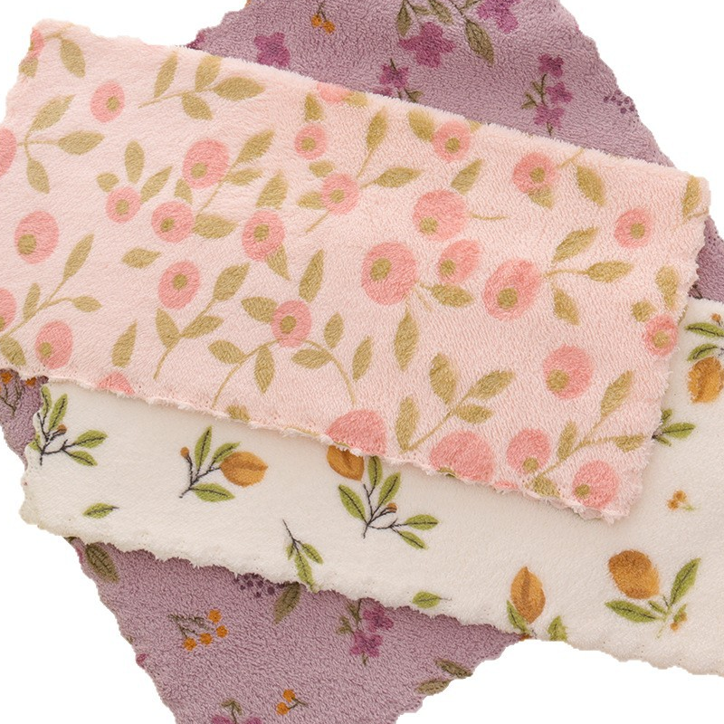 Lot de 5 chiffons en corail polaire pour la vaisselle