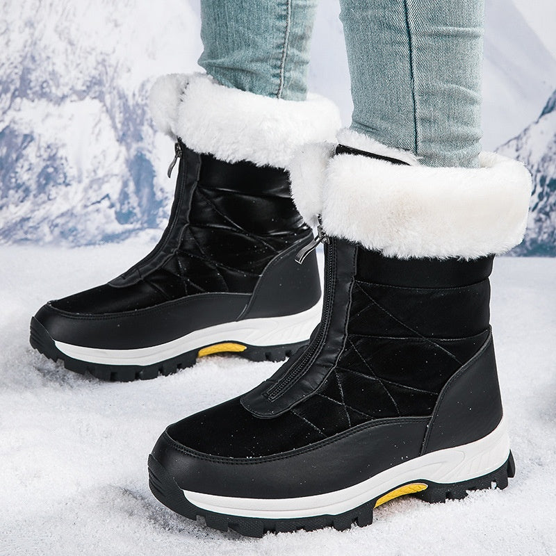 🔈🔈 60 % DE RÉDUCTION🔥 Bottes de neige chaudes antidérapantes à fermeture éclair pour femmes