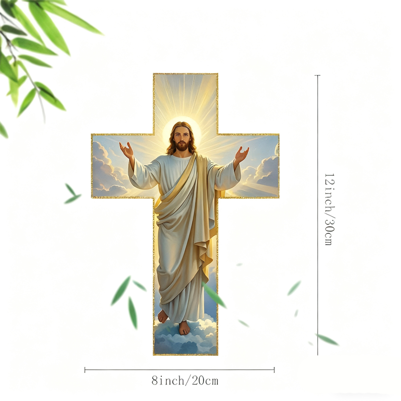 📢📢60% DE RÉDUCTION ! ✨🔥Décoration murale rétro avec croix représentant Jésus-Christ