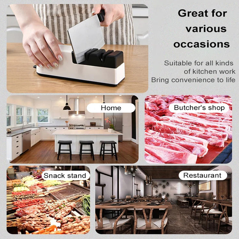 đȘ 60 % DE RĂDUCTION MAINTENANT ! âïž AffĂ»teur de couteaux Ă©lectrique professionnel â AffĂ»tage rapide et prĂ©cis, multi-angles pour couteaux de cuisine et d'extĂ©rieur âšđŠ