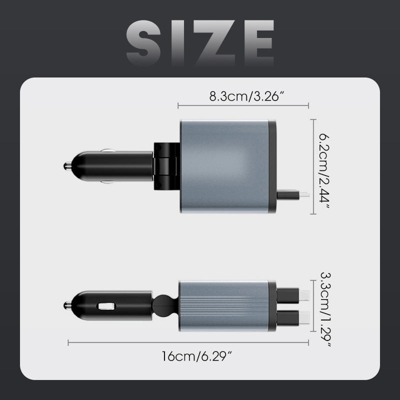 đ 50% DE RĂDUCTION! đ Chargeur de Voiture Ultra-Rapide avec CĂąbles RĂ©tractables & Ambiance Lumineuse ĂtoilĂ©e â Charge Rapide, Design Pratique & Parfait Pour Les DĂ©placements Quotidiens đ