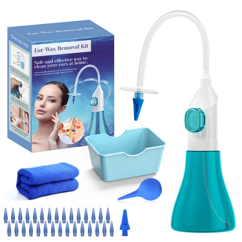 👂 OFFRE SPÉCIALE ! ⚡Système Manuel d’Irrigation Auriculaire – Nettoyage en Douceur, 5 Jets & Embouts Sécurisés 🧼👂