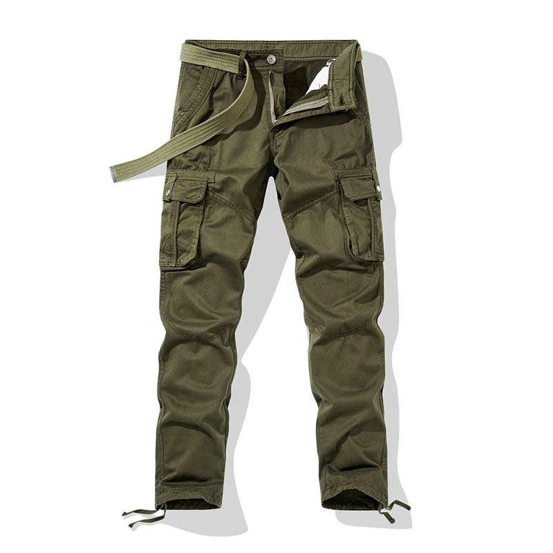 Pantalon cargo tactique pour homme 🧥 | Multiples poches 📦 Mélange de coton résistant 💪 Genoux amples et structurés 🦵 Taille et bas de jambes ajustables 🎛️