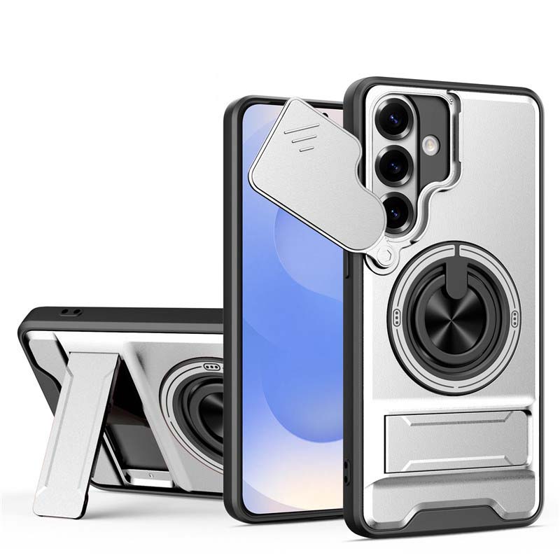 đ±PROMO FLASH 50%đCoque Samsung Protection Lourde â Cache CamĂ©ra Coulissant, Anneau Support 360°, Compatible MagSafe, Double Couche, 5 Couleursâš