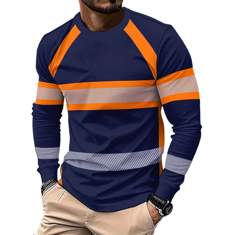 👕 PROMO LIMITÉE 50% DE RÉDUCTION ! ✨ T-Shirt Manches Longues Color Block – Contrasté, Respirant, Coupe Sport 🔥