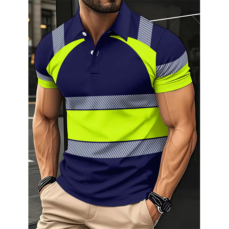 đ 50% DE RĂDUCTION â° Chemise homme manches courtes haute visibilitĂ© rĂ©flĂ©chissante â Bande rĂ©flĂ©chissante & respirante â IdĂ©ale pour le travail, le chantier ou les sorties nocturnes â sĂ©curitĂ© et confort au quotidien âšđŠșđ