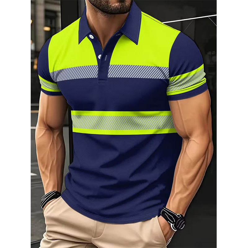 đ 50% DE RĂDUCTION â° Chemise homme manches courtes haute visibilitĂ© rĂ©flĂ©chissante â Bande rĂ©flĂ©chissante & respirante â IdĂ©ale pour le travail, le chantier ou les sorties nocturnes â sĂ©curitĂ© et confort au quotidien âšđŠșđ