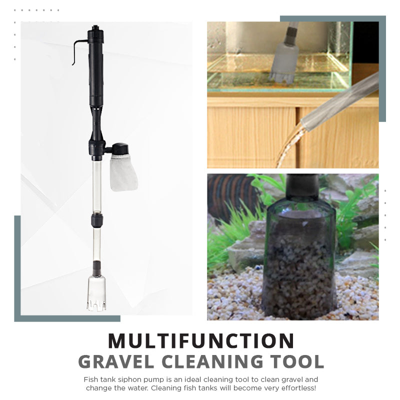 🐠🔋 Aspirateur de fond électrique pour aquarium – Nettoie le gravier et renouvelle l’eau en même temps, puissant et silencieux, l’entretien du bac devient un jeu d’enfant 💧⚡