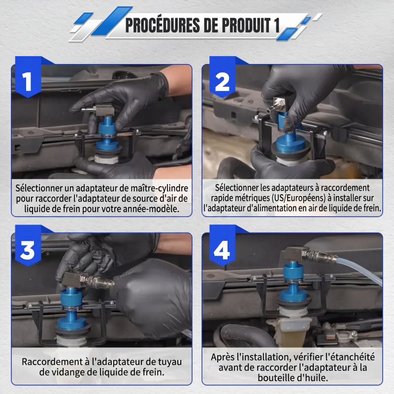 🎉 Soldes 2026 — Plus de 14 000 exemplaires vendus ! 🔧 Adaptateur universel de purge de frein – 58 mm compatible avec la plupart des véhicules, rotatif à 360°, changement de fluide réalisable seul ! ✨